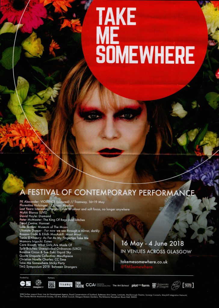 Violence, Take Me Somewhere, 2018, Poster