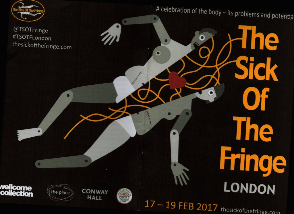 Cover, Sick of the fringe, Wellcome Collection, 2017, Recovery